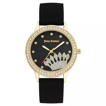 Черные силиконовые часы Juicy Couture