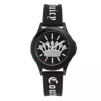 Черные силиконовые часы Juicy Couture