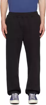Черные спортивные штаны с вышивкой (стиранные) Stussy