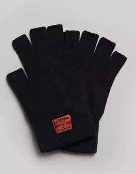 Черные трикотажные перчатки Superdry Workwear