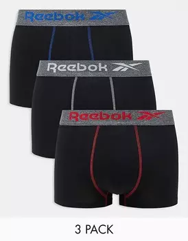 Черные трусы Reebok (3 шт.) Stott