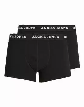 Черные трусы-стопы Jack & Jones (2 шт.)