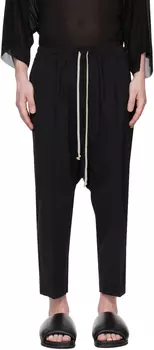 Черные укороченные брюки Rick Owens