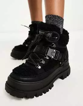 Черные веганские ботинки Buffalo Borg