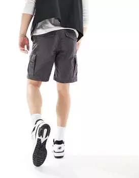 Черные винтажные шорты карго Superdry