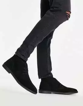 Черные замшевые ботинки ASOS DESIGN