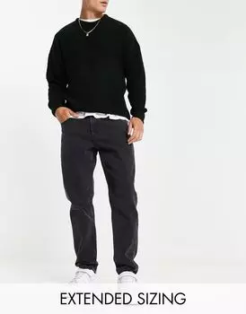 Черные зауженные джинсы ASOS DESIGN