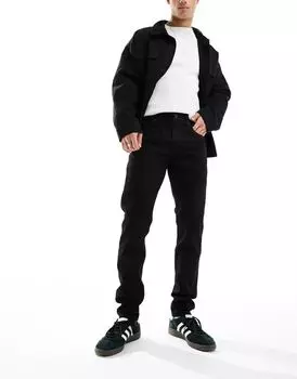 Черные зауженные джинсы скинни Levi's Lo Ball 512