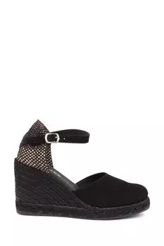 Черные женские кожаные босоножки на танкетке Arabella Jones Bootmaker, черный