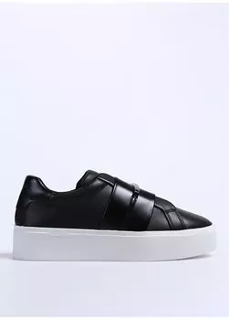 Черные женские кожаные кроссовки HW0HW01862BEH Calvin Klein, черный