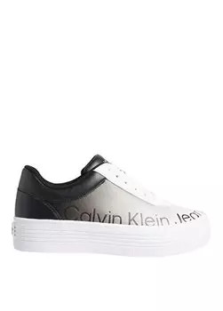 Черные женские кожаные кроссовки YW0YW0129300Z Calvin Klein, черный