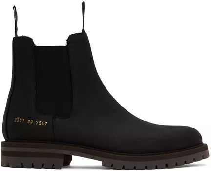 Черные зимние ботинки челси Common Projects