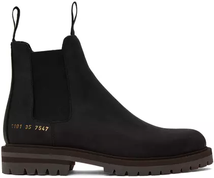 Черные зимние ботинки челси Common Projects