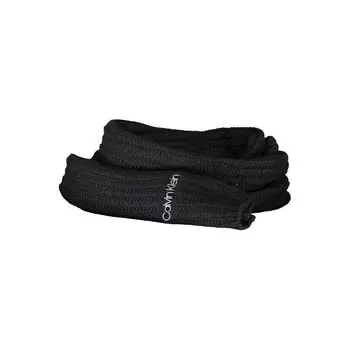 Черный хлопковый шарф Calvin Klein