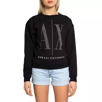 Черный хлопковый свитер Armani Exchange