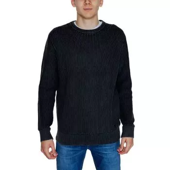 Черный хлопковый свитер GUESS