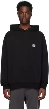 Черный худи с рисунком Bally