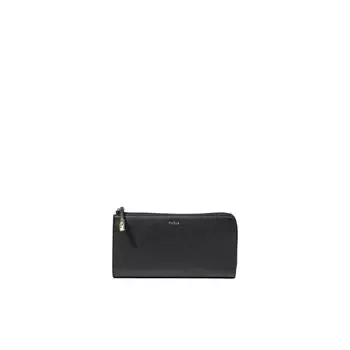 Черный кожаный кошелек Furla