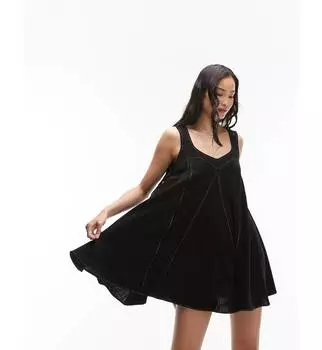 Черный мини-патрон Topshop Topstitch