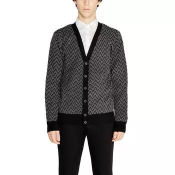 Черный мохеровый кардиган Antony Morato