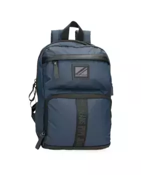 Черный мужской компьютерный рюкзак Hoxton Pepe Jeans, синий