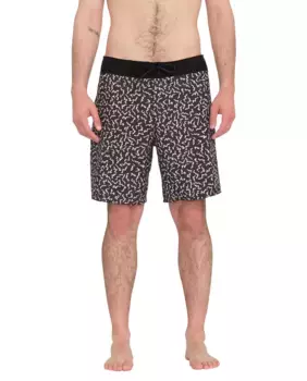 Черный мужской купальник-бермуды Volcom, черный