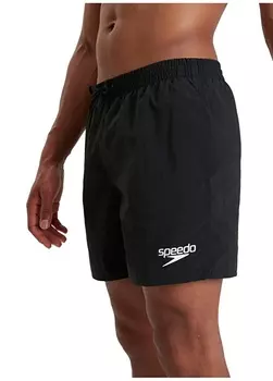 Черный мужской купальник с короткими шортами Speedo
