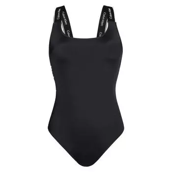 Черный нейлоновый купальник Calvin Klein