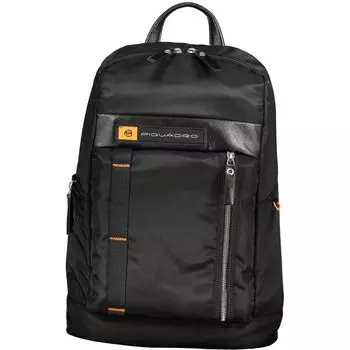 Черный нейлоновый рюкзак Piquadro