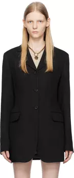 Черный однобортный пиджак Acne Studios