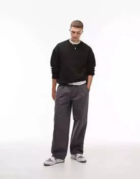 Черный оверсайз-свитшот Topman
