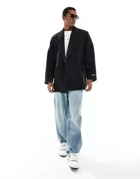 Черный пиджак оверсайз Jack & Jones