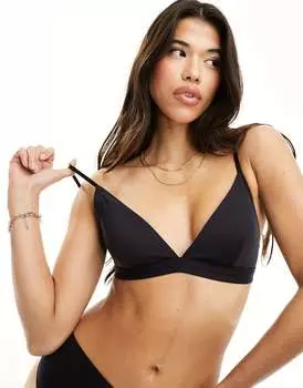 Черный разглаживающий бюстгальтер с треугольными чашками ASOS Marina