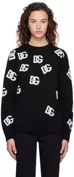 Черный сплошной свитер Dolce & Gabbana