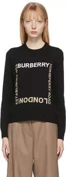 Черный свитер Horseferry Allyn Burberry