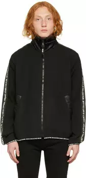 Черный свитер на молнии Versace Jeans Couture