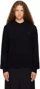 Черный свитер с нашивками Acne Studios