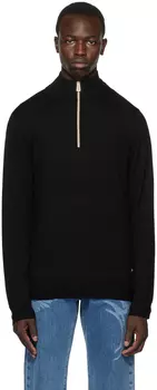 Черный свитер с вышивкой PS by Paul Smith