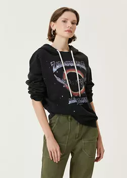 Черный свитшот с капюшоном Zadig&Voltaire