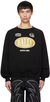 Черный свитшот с принтом Bally