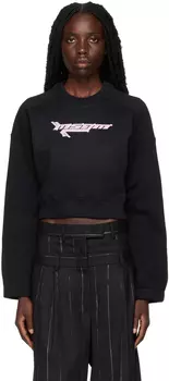 Черный свитшот с рисунком MSGM