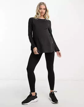 Черный топ с длинными рукавами Puma Maternity Training