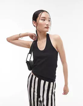 Черный топ Topshop