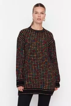 Черный вязаный свитер Trendyol Modest