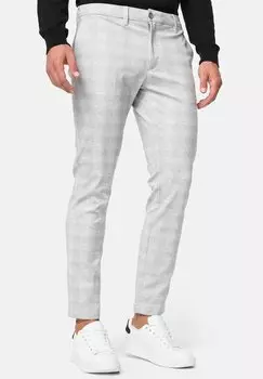 Чино INDICODE JEANS, цвет grey check