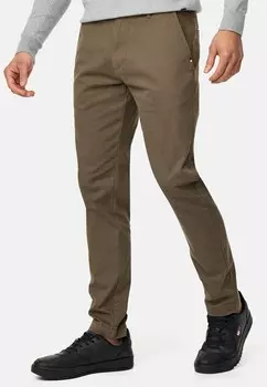 Чиносы INDICODE JEANS, темно-зеленый