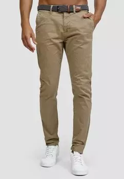 Чиносы WALLER INDICODE JEANS, бежевый
