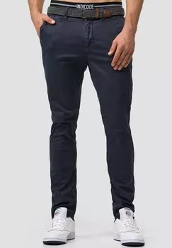 Чиносы WALLER INDICODE JEANS, темно-синий