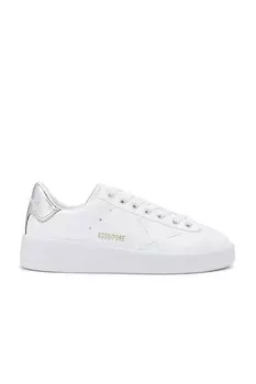 Чисто звездные кроссовки Golden Goose, белый
