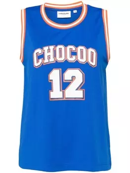 CHOCOOLATE топ с логотипом, синий